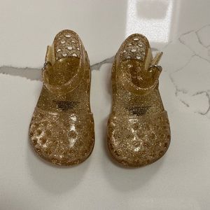 NWOT - OLD NAVY Gold Jelly Shoes